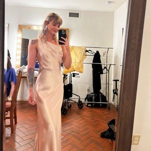 Satin Gold Gown